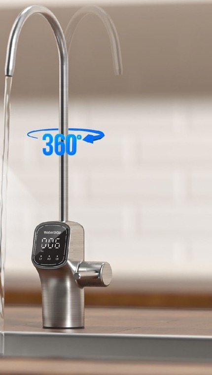 Grifo dedicado Waterdrop G3P800 con pantalla frontal y mando lateral