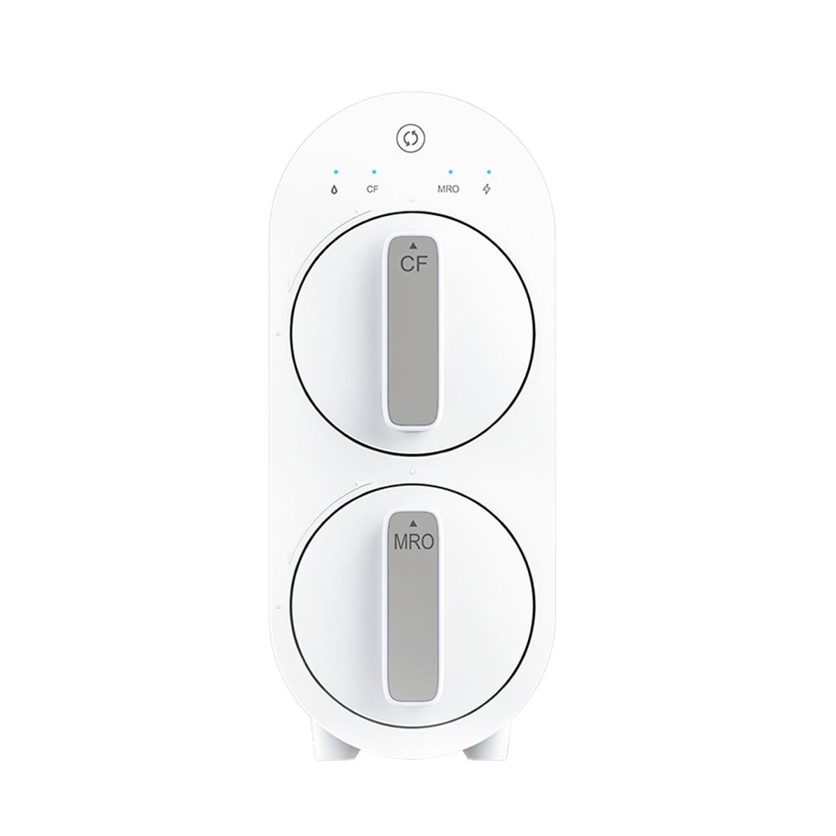 Frontal blanco del Waterdrop G2P600 con accesos separados a los cartuchos CF y MRO