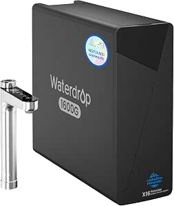 Equipo Waterdrop X16 Alcalina con su grifo